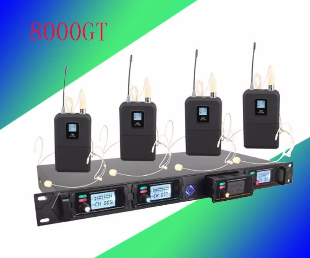 Беспроводной микрофон 8000GT профессиональные каналы uhf динамический