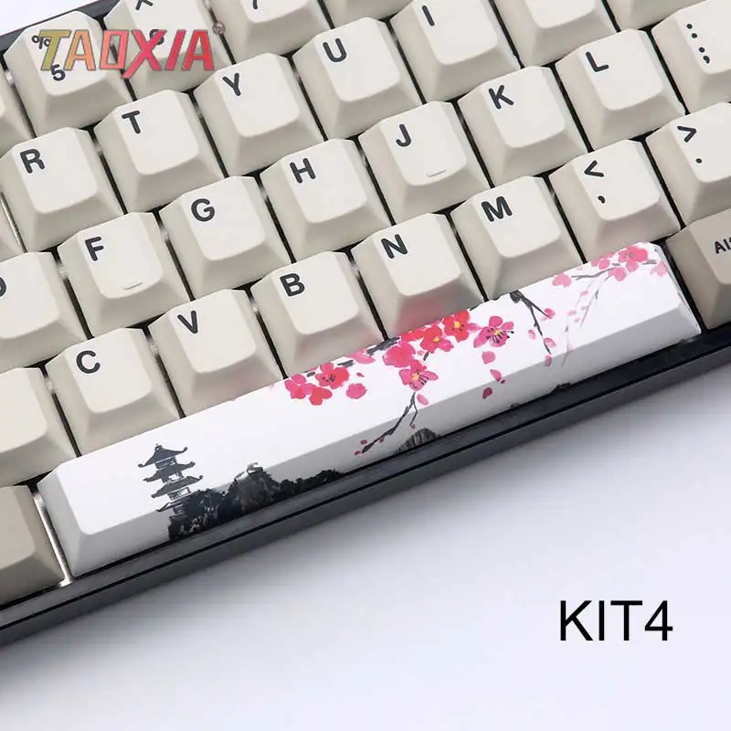 Пятисторонний сублимационный Вишневый профиль 6.25U PBT космический ключ крышка s для Cherry MX переключатели механическая клавиатура цветная клавишная крышка - Цвет: KIT2