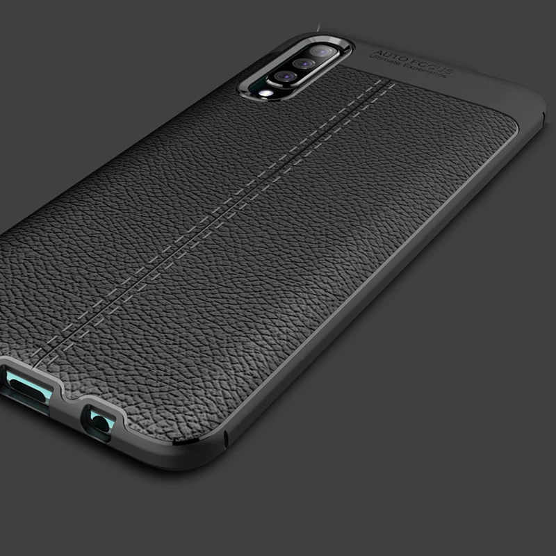 YUETUO tpu кожаный чехол с узором для задней панели телефона etui samsung galaxy A70 A 70