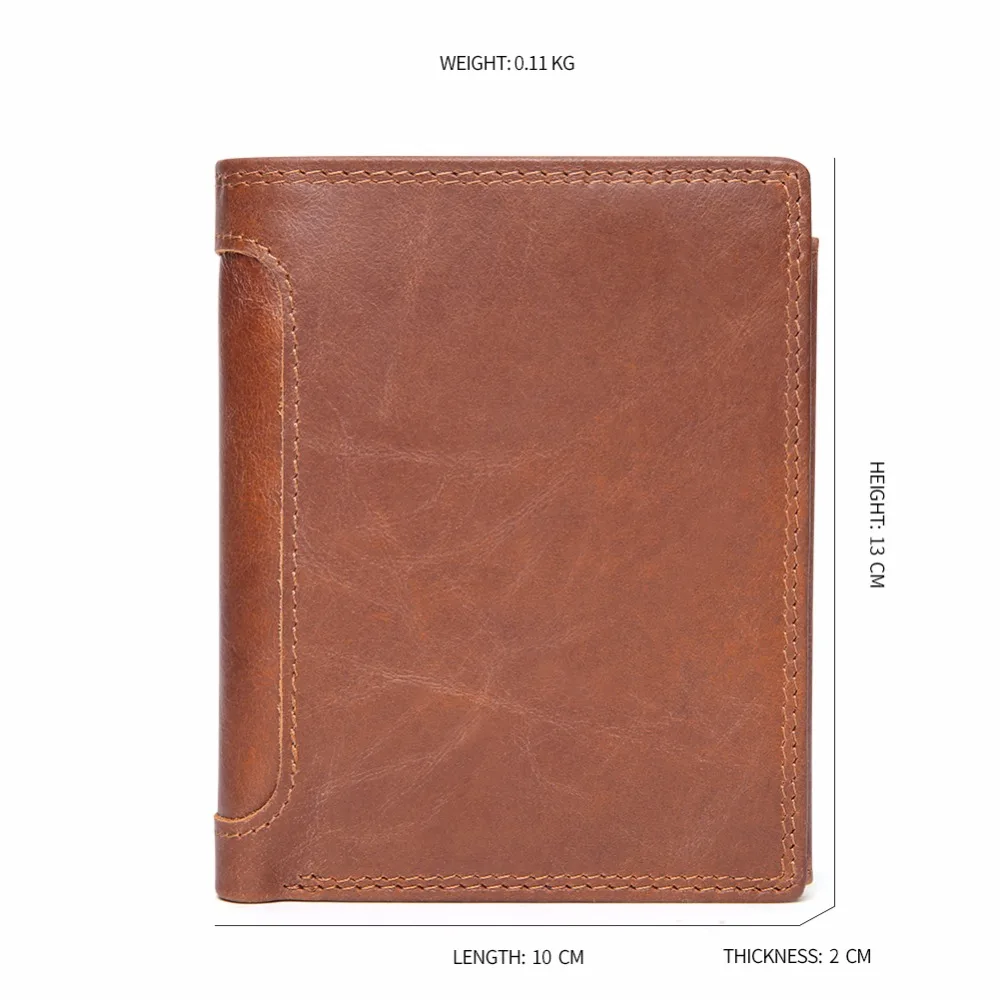 Мужской кошелек из натуральной кожи с отделением для карт|Мужские кошельки| |