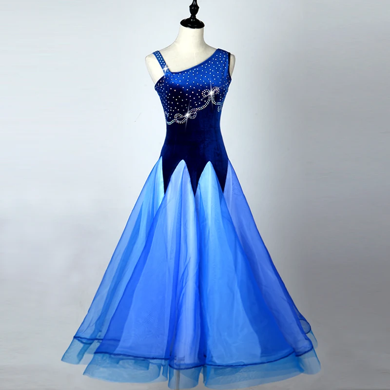 

Girls ballroom dance dress Women ballroom dancing clothing spandex stones ballroom dance dress for dance wear S-6XL