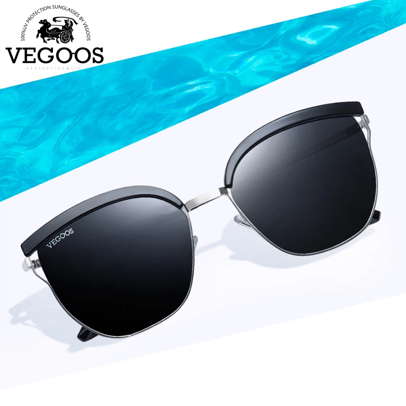 Солнцезащитные очки VEGOOS кошачий глаз женские модные поляризационные с защитой