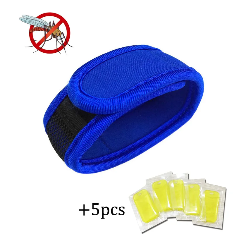 Комаров убийца летних укусов Репеллент Браслет с 5 пополнения гранулы