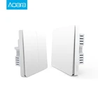 Настенный выключатель Aqara Smart Home ZiGBee, беспроводной проводной переключатель с нейтральным проводом, светильник через приложение на смартфоне, дистанционное управление через приложение