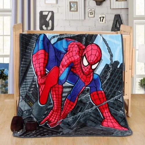 Spiderman Дисней мультфильм Микки Минни Маус запутанное детское одеяло s мини пледы 70x100 см маленькое одеяло для ребенка на кровать кроватка самолет автомобиль - Цвет: Spiderman