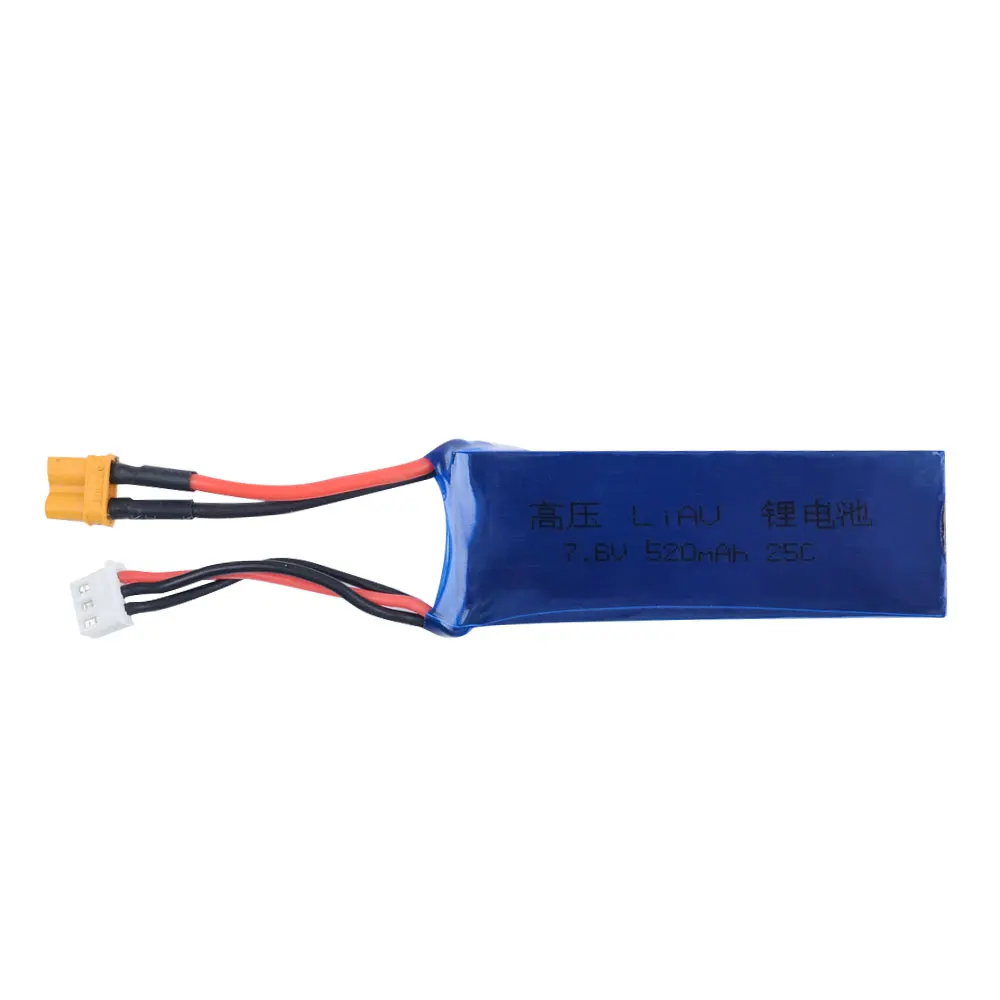 2 шт. аккумуляторная батарея ZDF Lipo 520 мАч 7 6 В макс. 8 25C 2S HV 4 35 в разъем XT30 для RC FPV Drone
