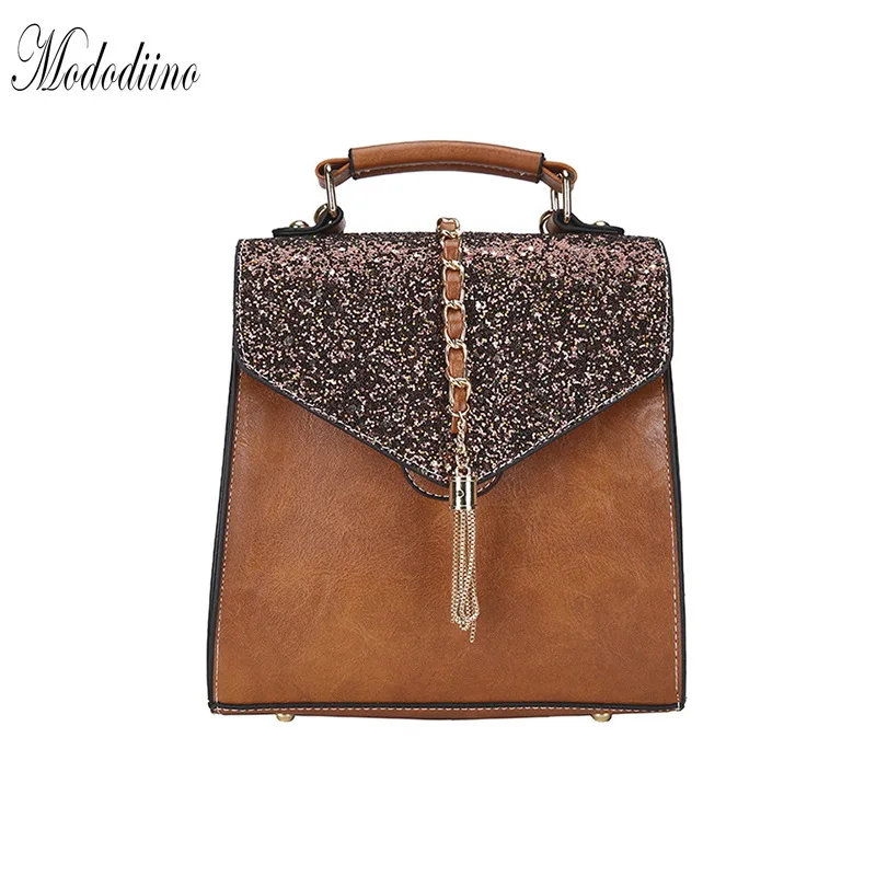 Винтажный женский рюкзак Mododiino из искусственной кожи с кисточками мини-рюкзак