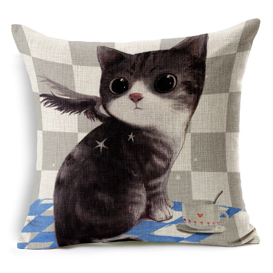 Горячая Распродажа наволочки креативный дизайн с милым рисунком котa из