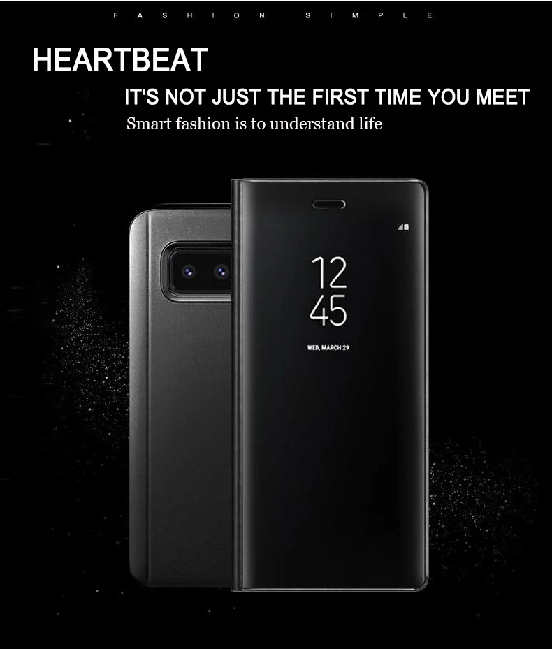Смарт-чип флип-чехол с подставкой для samsung Galaxy S8 Plus S8 S7 S6 Edge Plus S9 Plus Note 8 5 Note8 Note5 View Cover