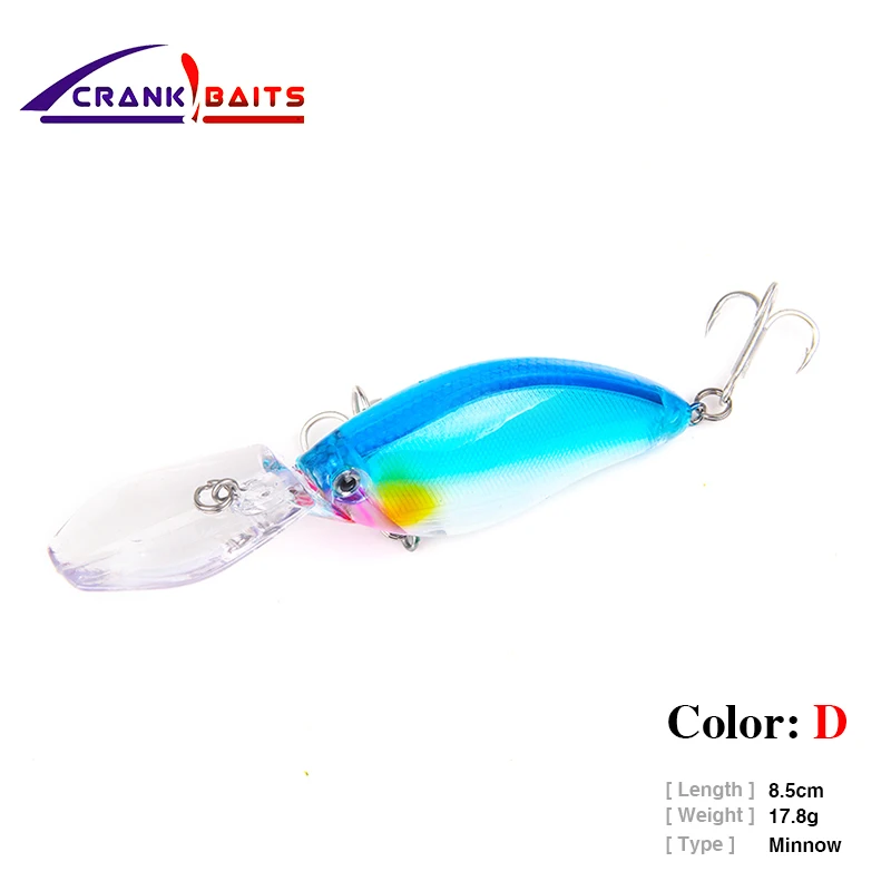 Кривошипная Приманка Minnow Swim Aritificial жесткая приманка для рыбалки 8.5cm17.8g рыба
