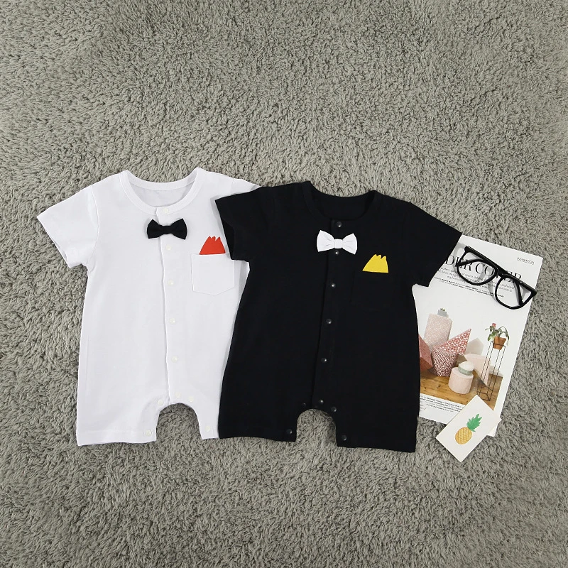 Летний стильный комбинезон Одежда для новорожденных мальчиков Красивая одежда