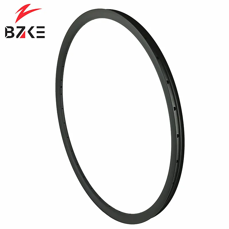 BZKE супер свет 29er карбоновые диски, 27 мм ширина 25 мм высота карбоновая Передняя Велосипедная вилка обода бескамерная только вес 280 г матовый UD Отделка
