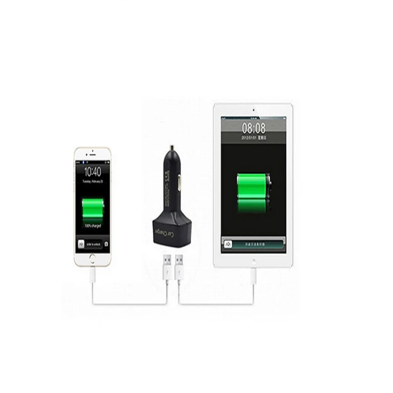 Цифровой светодиодный прикуриватель 4 в 1 с монитором напряжения и двойным