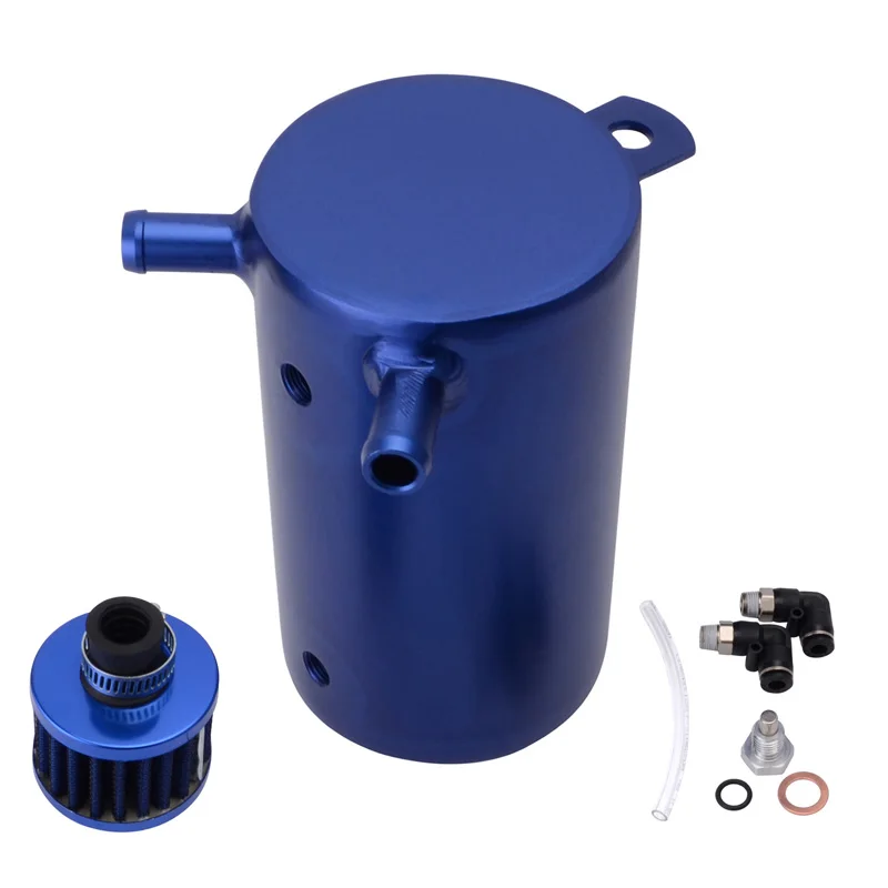 SPEEDWOW 0.5L Алюминий гоночный масляный резервуар могут со фильтр сапуна