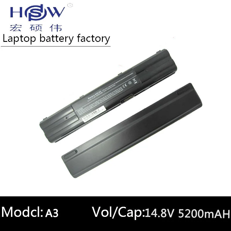 Аккумулятор HSW 5200 мАч для Asus A3 A3E A3G A3H A3N A6 A6E A6F A6G A6J A7 A3000 A6000 G1S Z91 Z92 Z9100 A42 bateria akku|battery