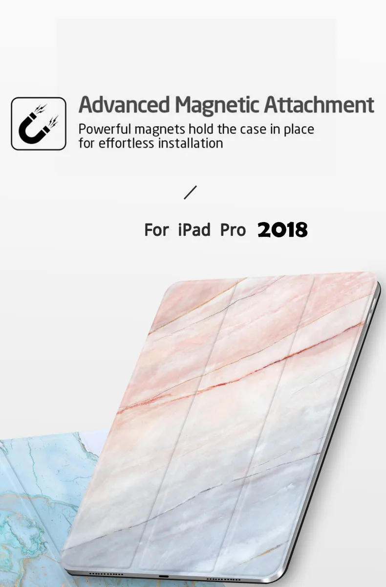 Умный чехол-книжка для iPad Pro(3-го поколения) с изображением листа для iPad Pro с диагональю экрана 12,9 дюйма, чехол-книжка для планшета с подставкой для iPad Pro 11 дюймов