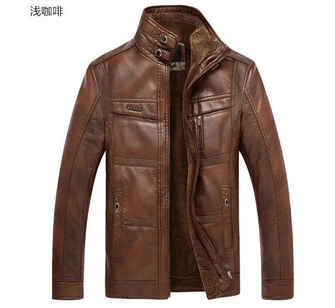 

M-4XL HOT / Spring Male New Fashion Middle-aged And Old Fur Wool Lapels Coat
