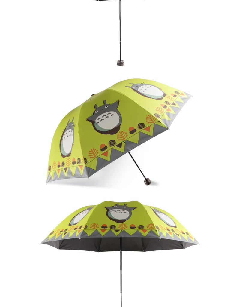 OUSSIRRO Ghibli Тоторо зонт от солнца и дождя зонтик женский Plegable Sombrillas Paraguas Guarda Chuva Totoro Parapluie