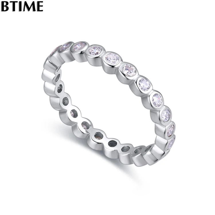Btime новый 925 Серебряные кольца для Для женщин романтические свадебные Кольца