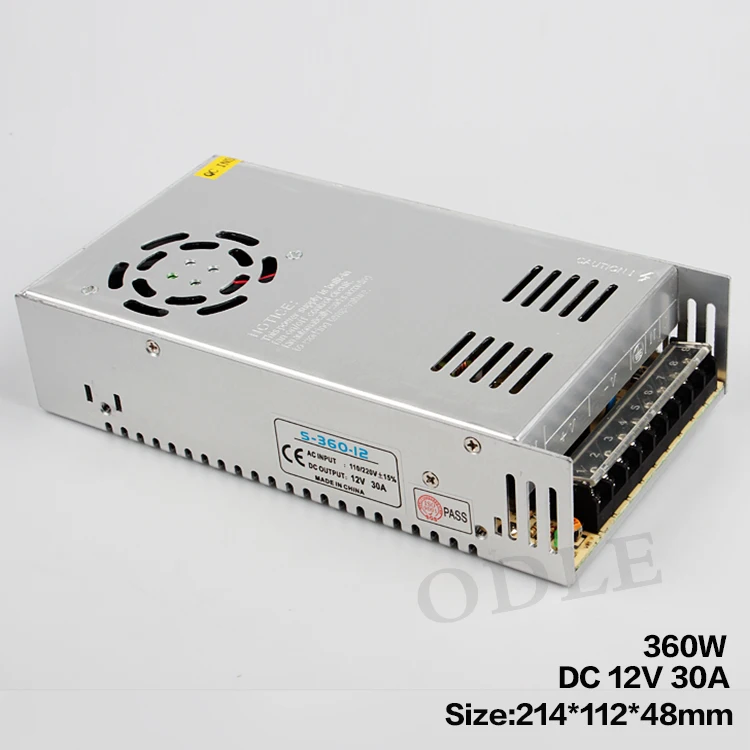 Источник питания для светодиодного драйвера AC110 220V to DC5V 12V 24V 36V 60W 120W 200W 240W 360W