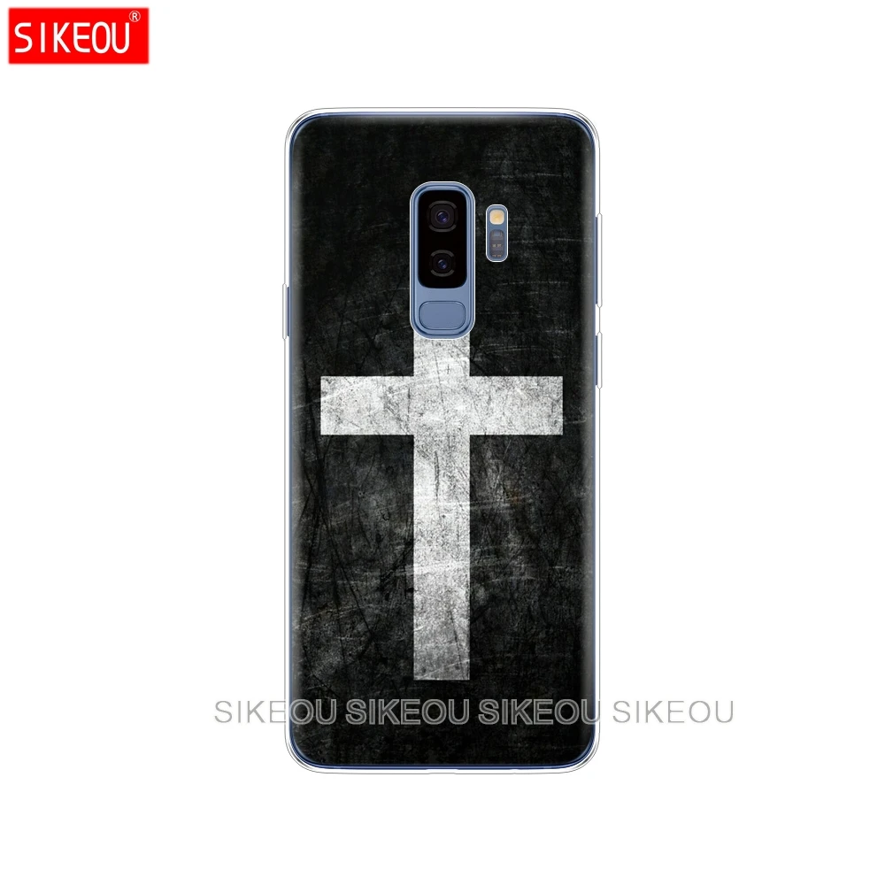 Силиконовый чехол для Samsung Galaxy S9 S8 S7 S6 edge S5 S4 S3 PLUS телефона с христианскими