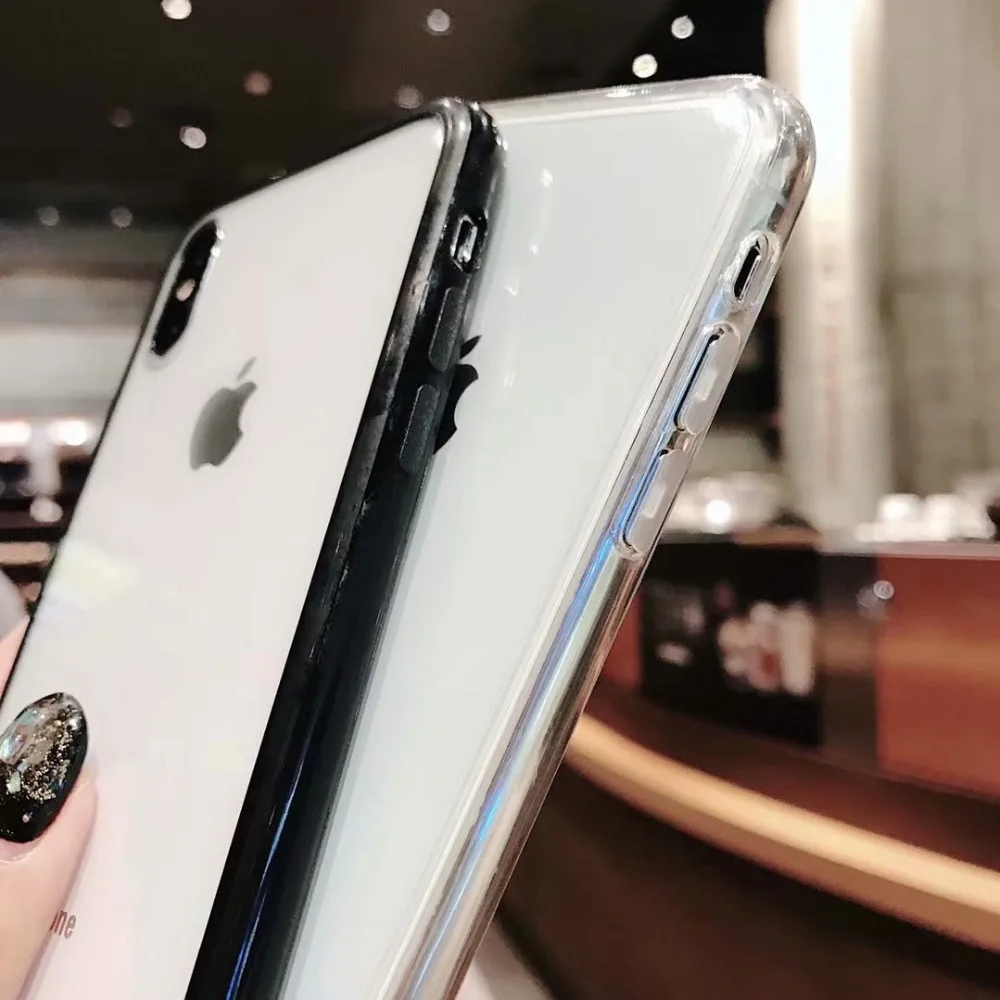 Чехол для iphone XS Max XR X Жесткий Пластиковый Акриловый Прозрачный чехол 6 6S 7 8 Plus |