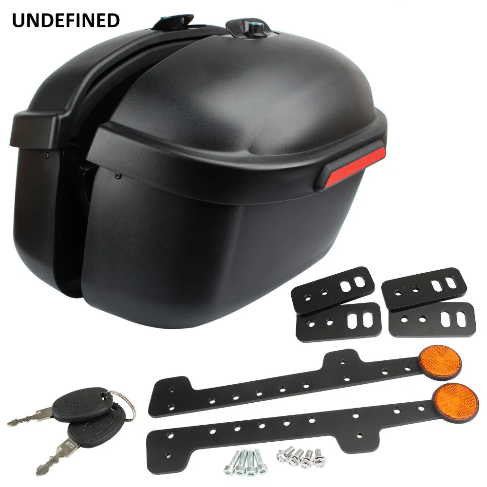 Багажник для мотоцикла боковой ящик Чехол седло сумка чехол Honda Kawasaki Yamaha DS400 650 1100