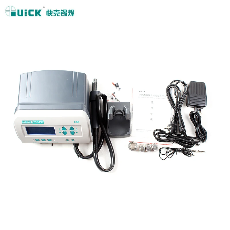 Оригинальный термопистолет 1300W220V QUICK 855PG бессвинцовая паяльная станция горячего