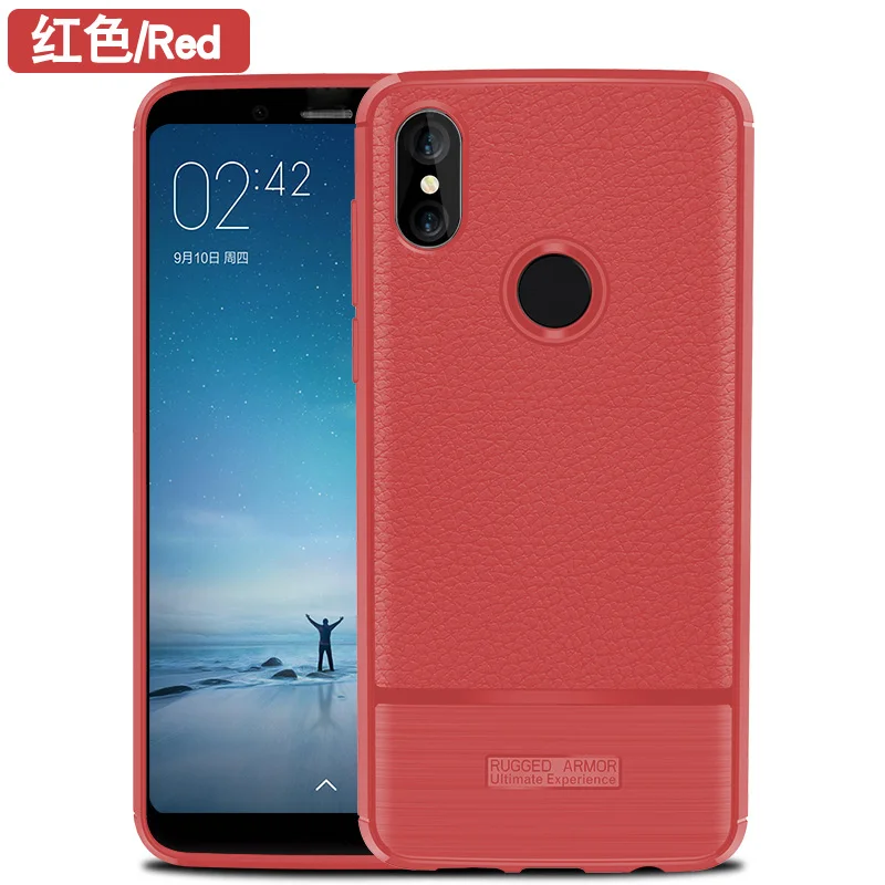 Red Противоударный чехол для телефона бампер силиконовый чехол на для ксиоми редми 5 плюс Xiaomi Redmi Note 5 плюс 5 плюс Note5 Pro ксиоми редми нот 5 6 pro 3/4 /6 16/32/64 ГБ xiomi xaomi Coque - Цвет: Red