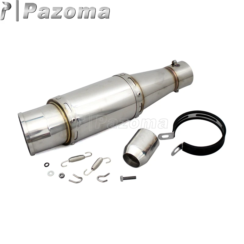 Выхлопной глушитель для мотоциклов универсальный из нержавеющей стали