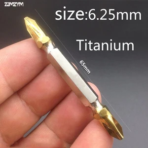 1 шт., Набор бит для электрической отвертки PH2, магнитная титановая сталь для крестовой головки 65 мм, крестовая отвертка