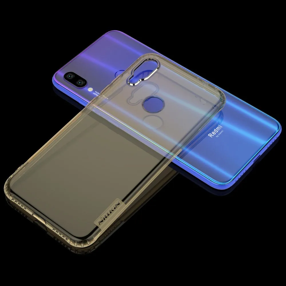Ультратонкий силиконовый чехол Nillkin из ТПУ для Xiaomi Redmi Note 7 7S Прозрачный Pro|Бамперы|