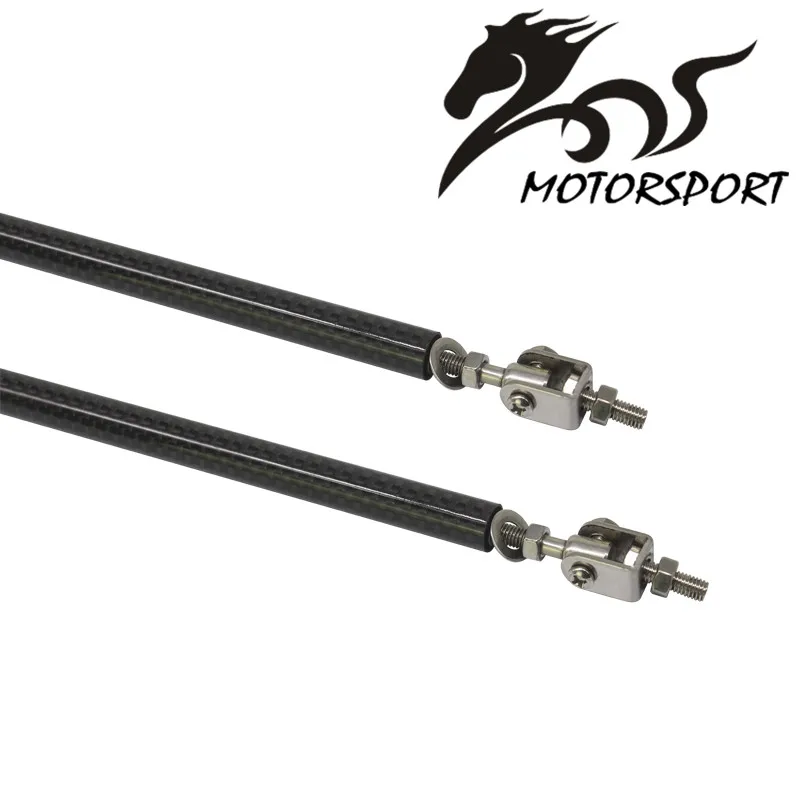 Универсальный Регулируемый гоночный бампер из углеродного волокна сплиттер для