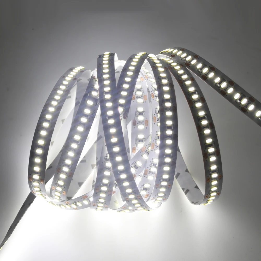 Супер яркая светодиодная лента 3014 SMD 5 м 1020 светодиодов гибкий 204 светодиодный ленточный светильник с диммером и адаптером питания 12В 5А ярче 2835