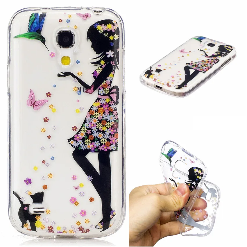Для Coque Samsung S4 MINI чехол принт ультра тонкий мягкий ТПУ силиконовый для Fundas Galaxy Mini