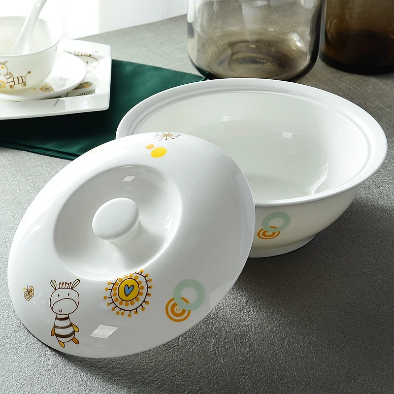 9 дюймовый пищевой контейнер для супа из тонкого фарфора керамические Столовые