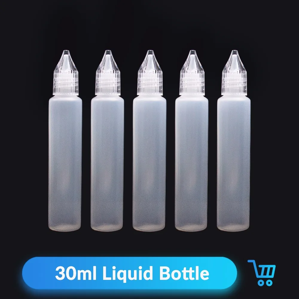 Вулканическая бутылка Vape5pcs 60 мл 30 мл жидкая пластиковая пустая капельница с прозрачной крышкой бутылка для сока Vape аксессуары для электронной сигареты