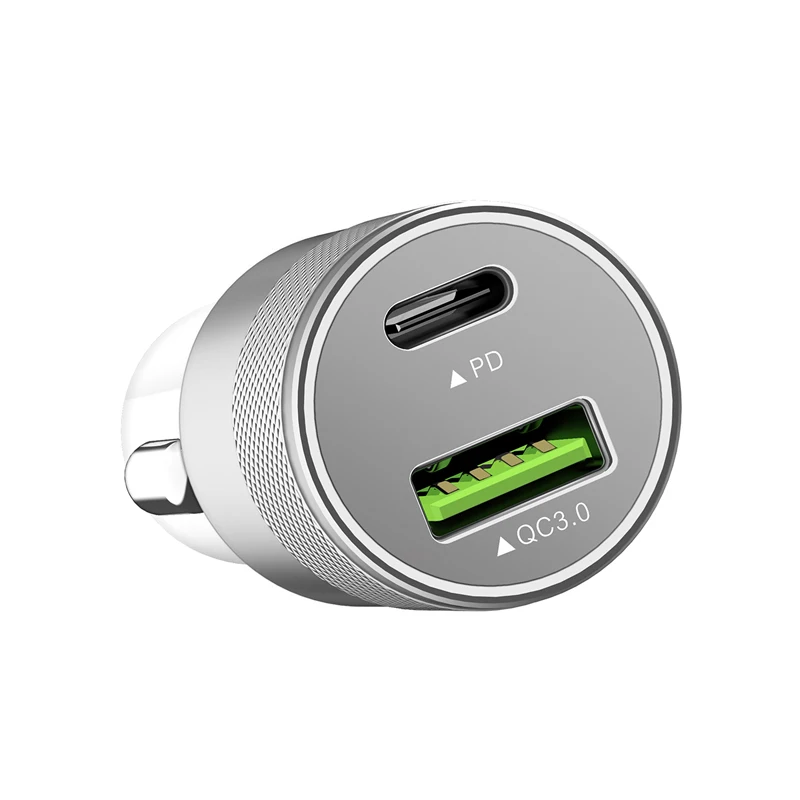 Пространства рок с двойным портом USB быстрое автомобильное зарядное устройство