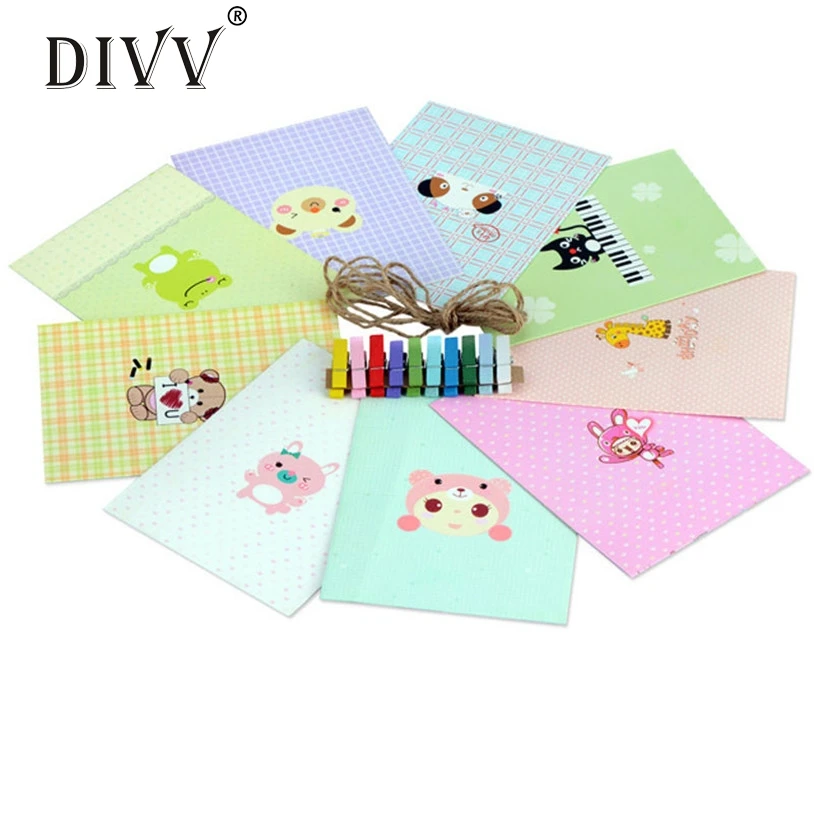 DIVV 9 шт./лот 6 дюймов DIY мультфильм рамка стена животное бумага фото Качество