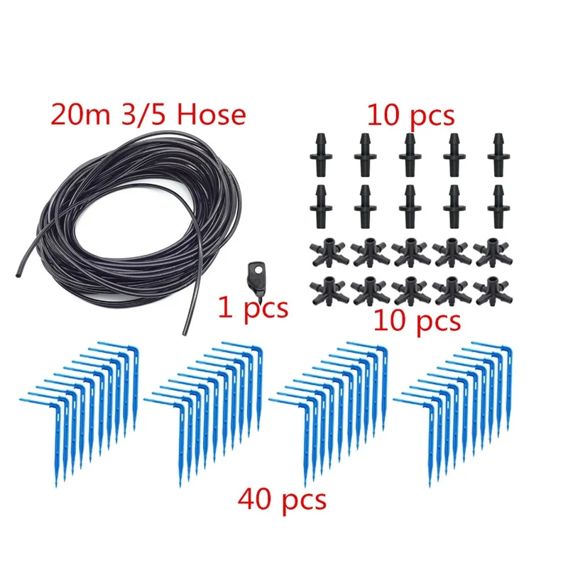 Kit 18219 Садовый точечный полив со стрелкой комплект для капельницы+ 1 шт. 3 мм перфоратор 2L/4L/8L Набор для полива капельницы 10 комплектов, 20 комплектов - Цвет: Kit 18219