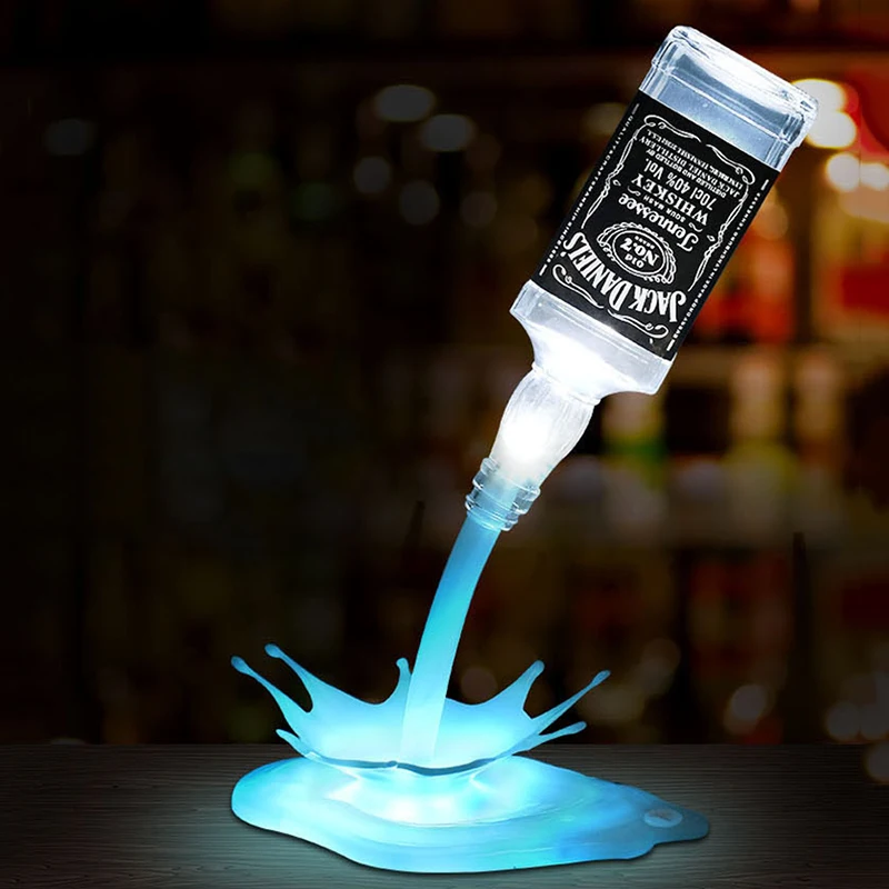 Free Shipping USB Charge Touch Button White Colorful Novelty LED Light Pour Wine Desk Lamp Romantic Bar Night light Home Decor | Освещение