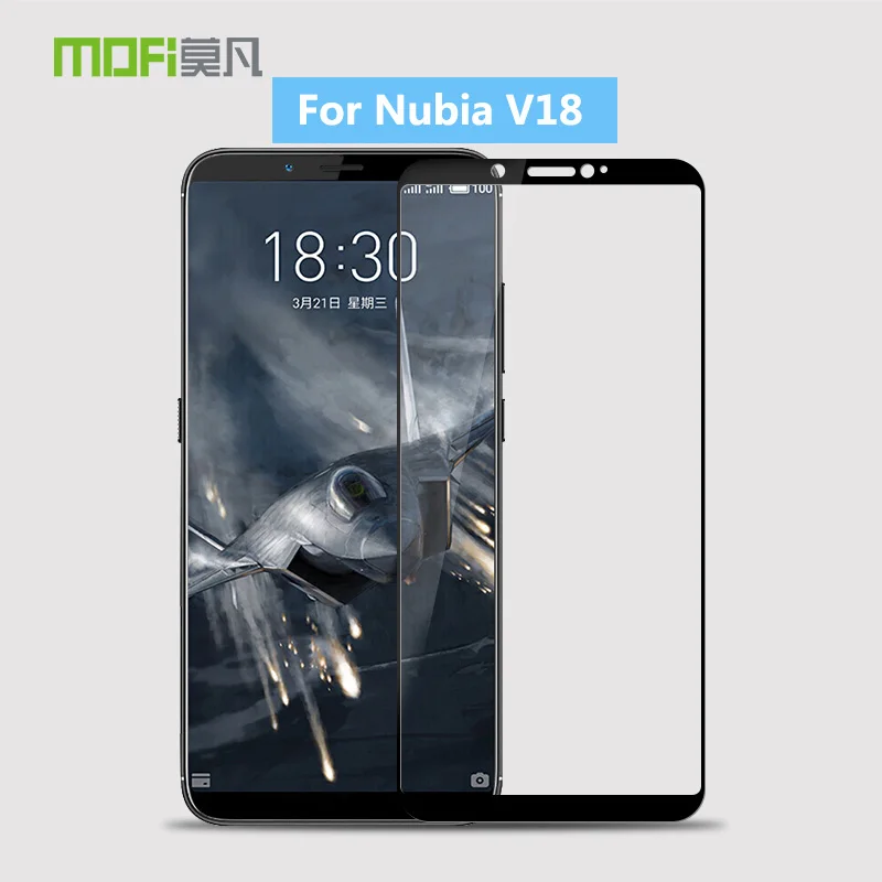 100% Оригинальный MOFi 9H полное покрытие для ZTE Nubia V18 Закаленное стекло Защитная