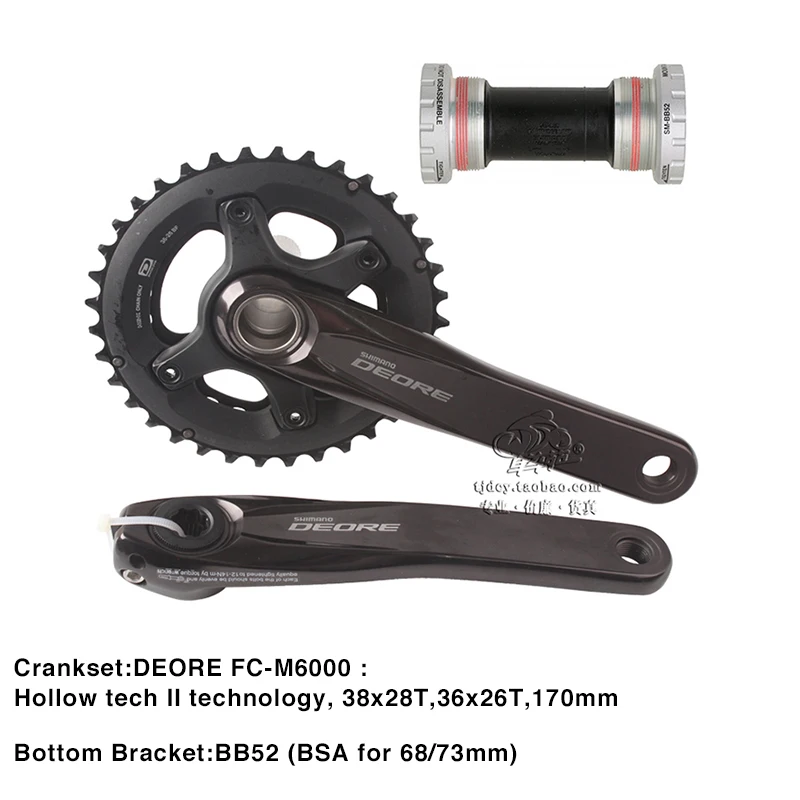 Оригинальный SHIMANO DEORE M6000 2x10 s Скорость 11-42 т MTB горный велосипед аксессуары список