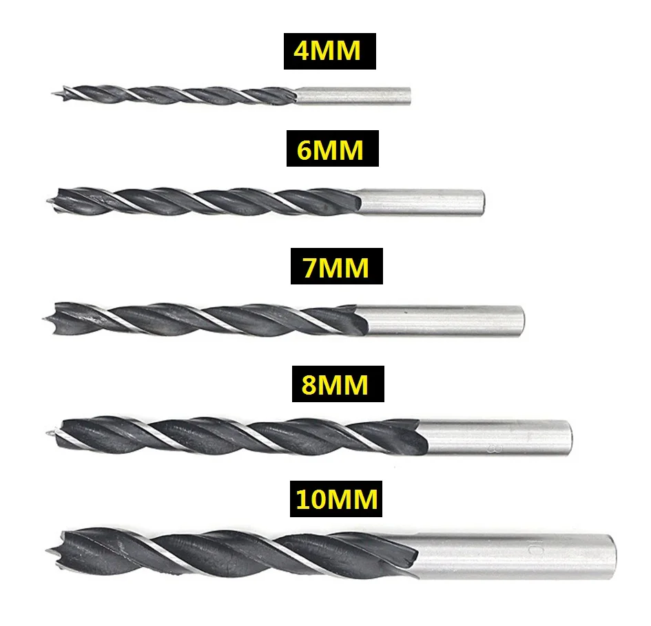 

5pc Hss 5 Flute Countersink Drill bit Three Sharp Reamer Carpentry Chamfer 4/6/7/8/10mm Sink Hole Reaming Woodworker Woodworking