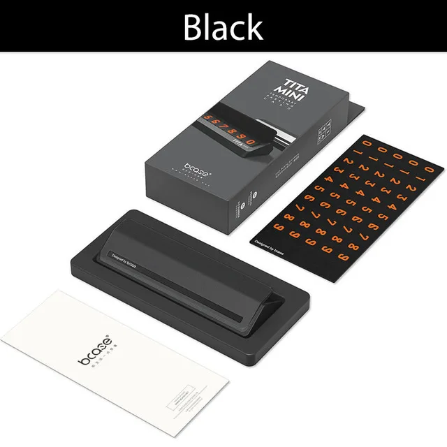 Black Xiaomi mi jia чехол для флип-типа автомобиля временная парковка телефонная карточка пластина mi ni украшение автомобиля для Xiaomi mi дома - Цвет: Black