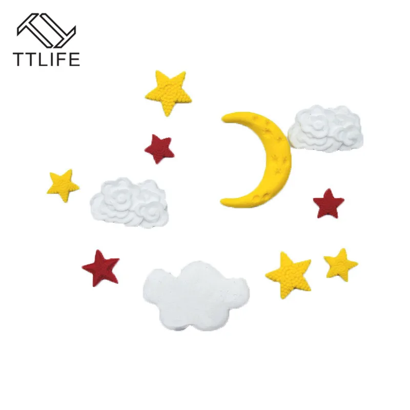 TTLIFE Звезда Луна облако силиконовые формы погодные инструменты для украшения