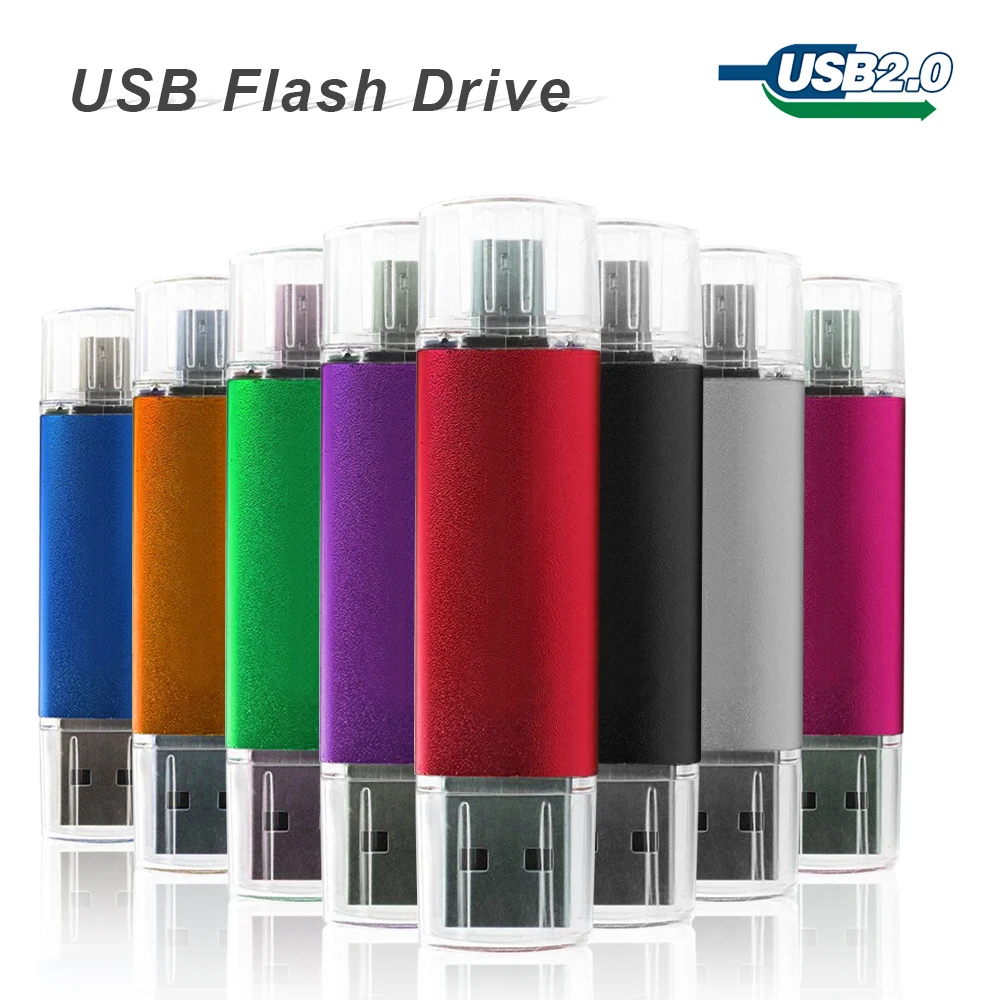 Смартфон планшетный ПК USB флэш-накопитель 64 ГБ флеш-накопитель, OTG 32 ГБ 16 ГБ 8 ГБ 4 ГБ usb запоминающий диск USB 2,0 Флешка для телефона