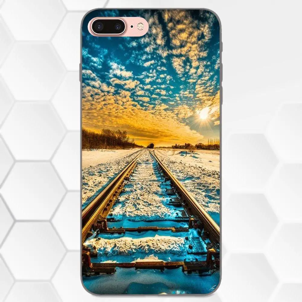 Dark Clouds Railway Soft Silicone TPU Black Cell Phone Case For Xiaomi Redmi Note 2 3 4 4A 4X 5 5A 6 6A Plus Pro S2 Y2 | Мобильные