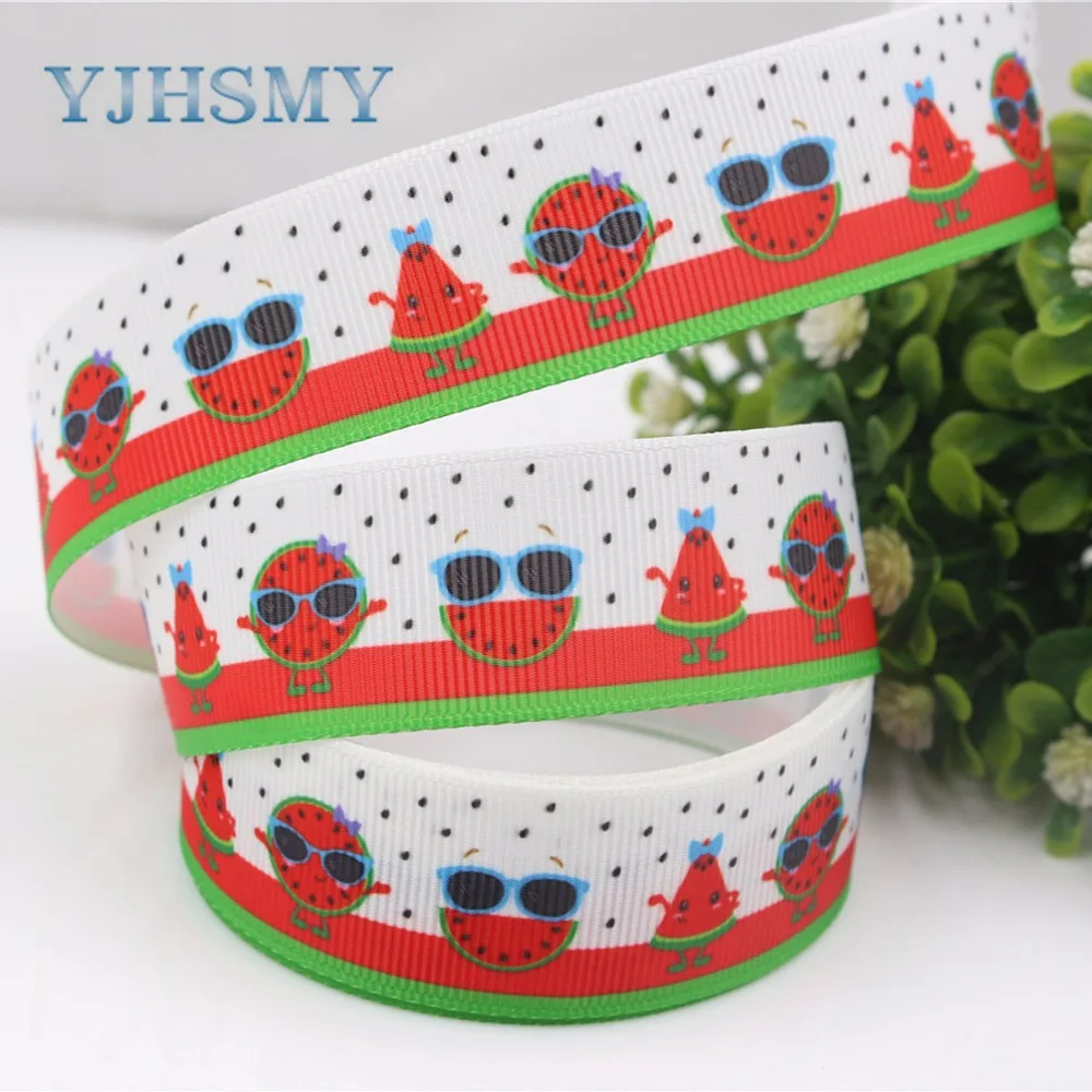 YJHSMY F-17504-1000 25 мм 10 ярдов мультфильм ленты термопечать grosgrain Свадебные аксессуары