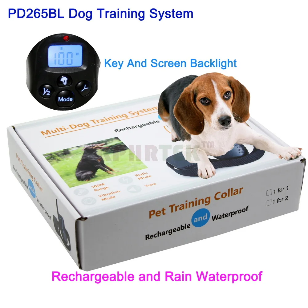 Ошейник для дрессировки собак перезаряжаемый и водонепроницаемый ошейник с